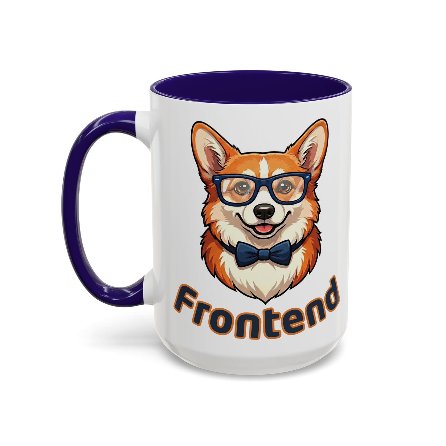 Frontend Backend Funny Developer Tech Office Corgi Mug