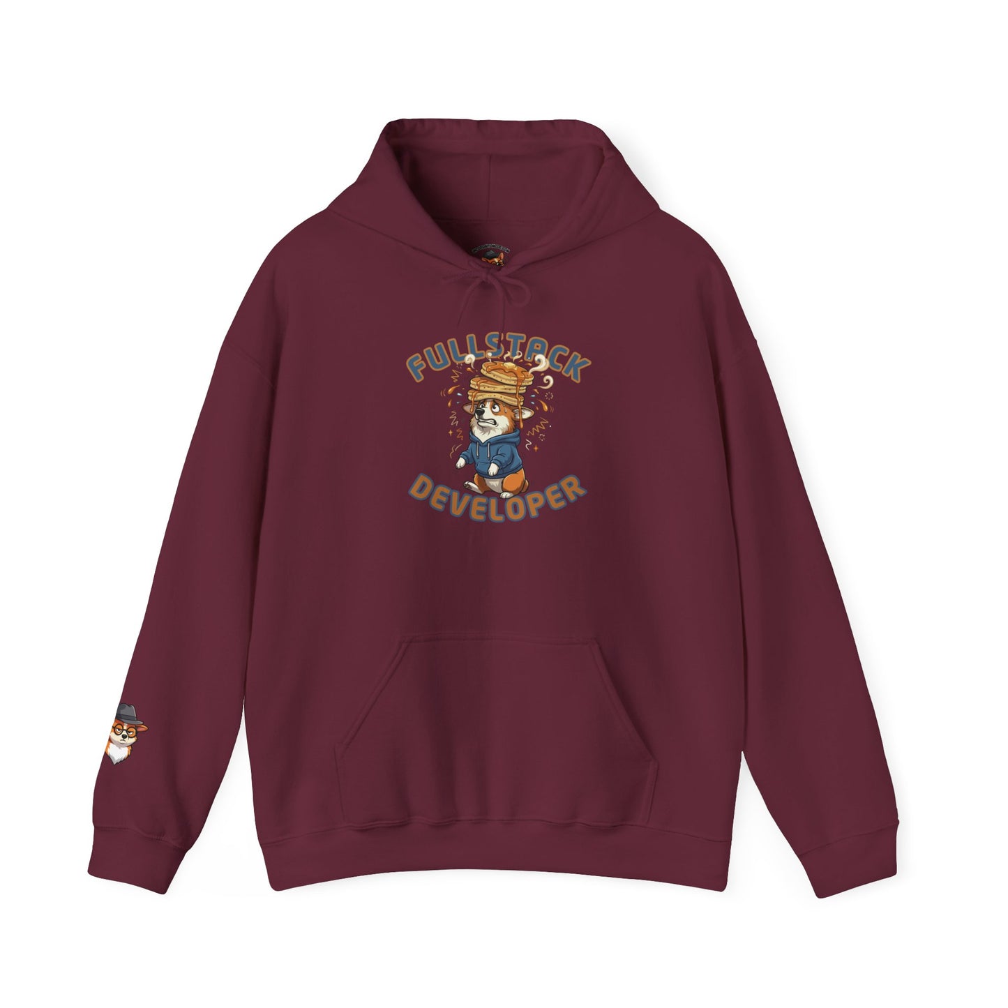 Full Stack Developer Funny Programmer Corgi Hoodie