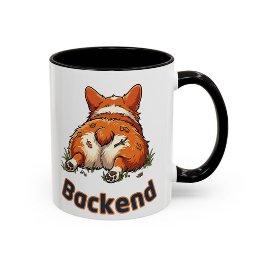 Frontend Backend Funny Developer Tech Office Corgi Mug