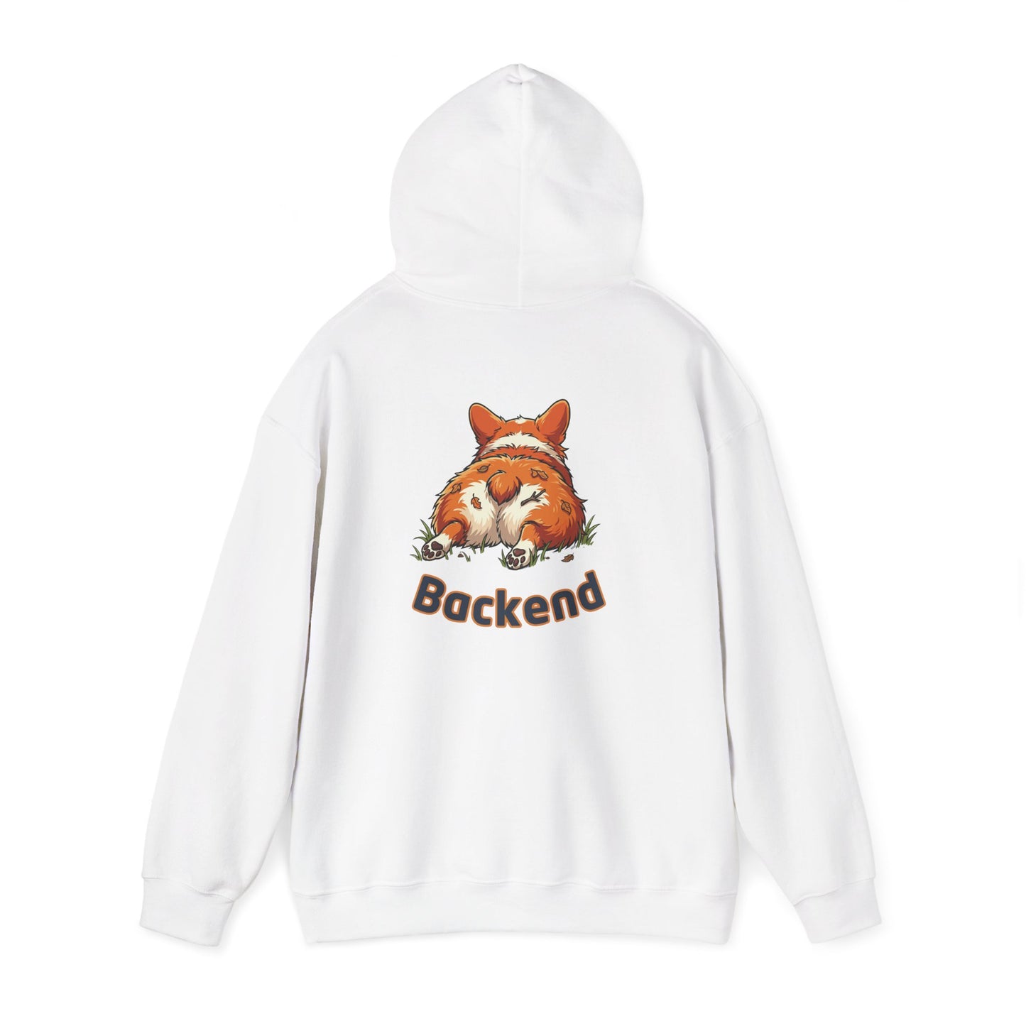 Frontend Backend Funny Developer Tech Corgi Hoodie