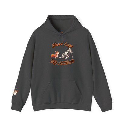 Short Legs Big Attitude Funny Corporate Corgi Hoodie