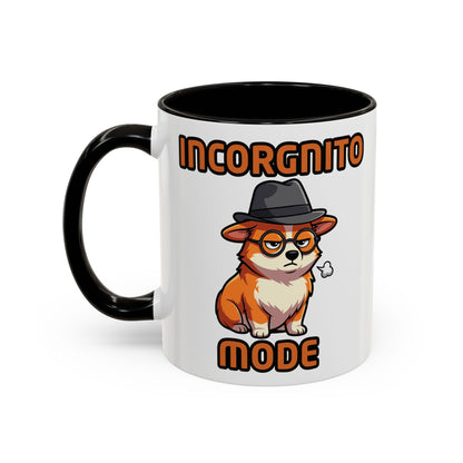 Incorgnito Mode Funny Hacker Corgi Developer Mug