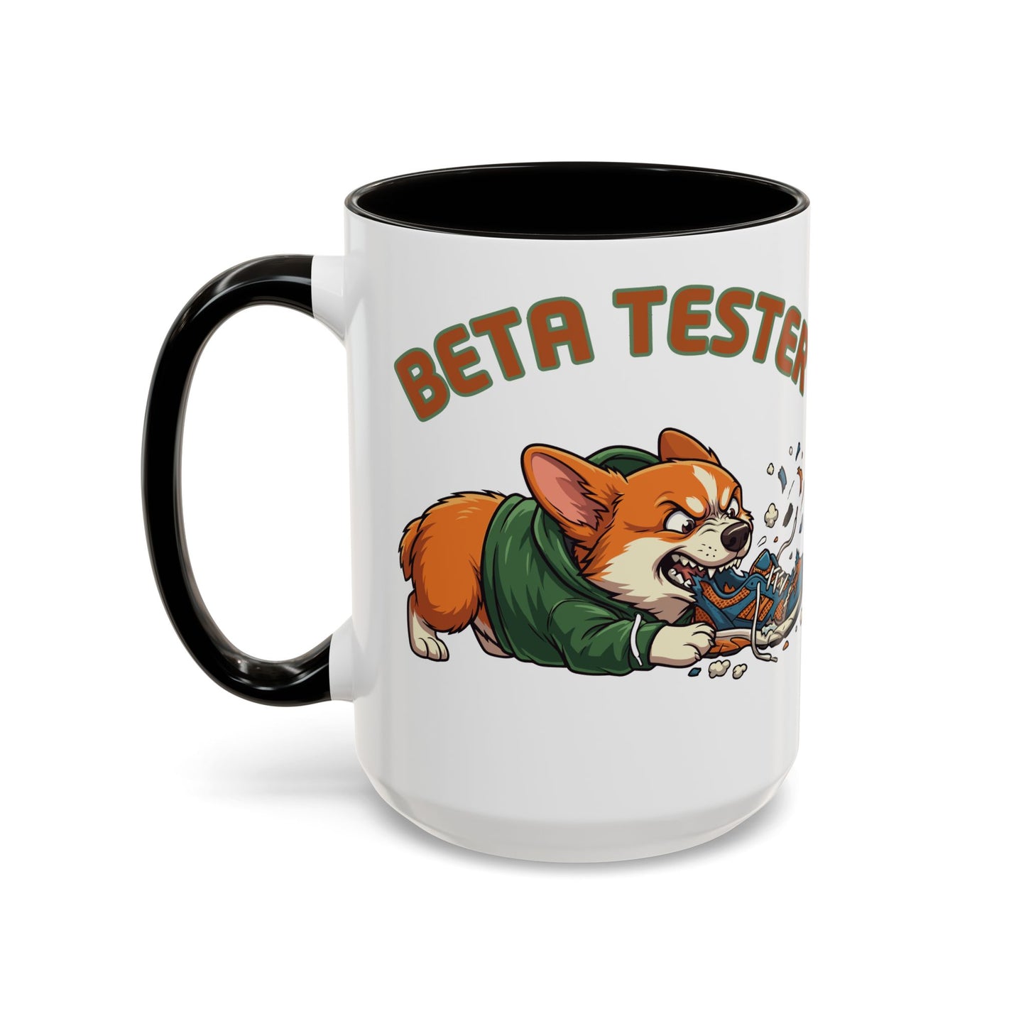 Funny QA Tester Corgi Mug Beta Tester Coffee Cup