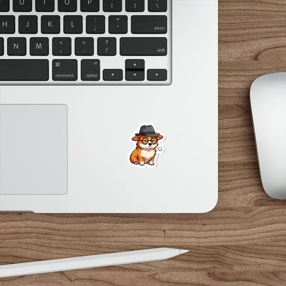 Cyber Security Corgi Software Engineer Laptop Sticker