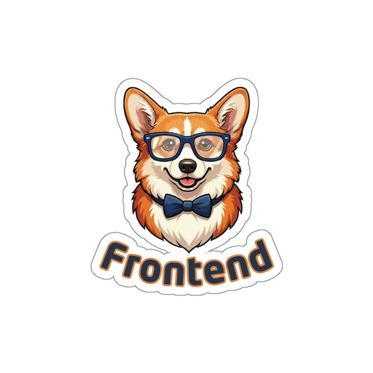 Frontend Developer UI UX Designer Tech Corgi Sticker