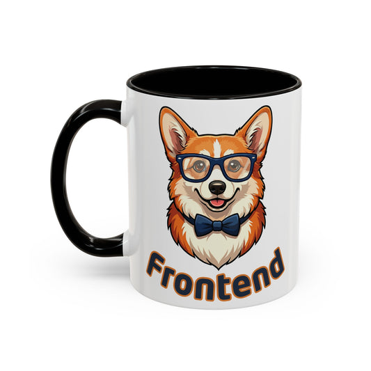 Frontend Backend Funny Developer Tech Office Corgi Mug