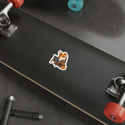 Funny Introvert Coworker Corgi Zoom Meeting Sticker