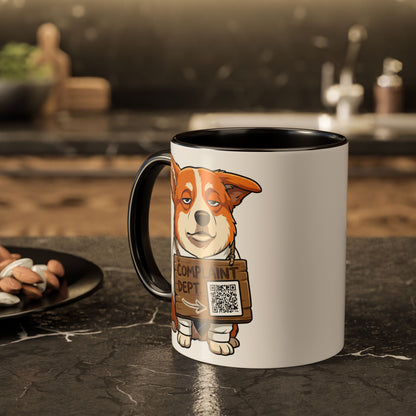 IT Complaint Dept Funny Tech Support Corgi Mug
