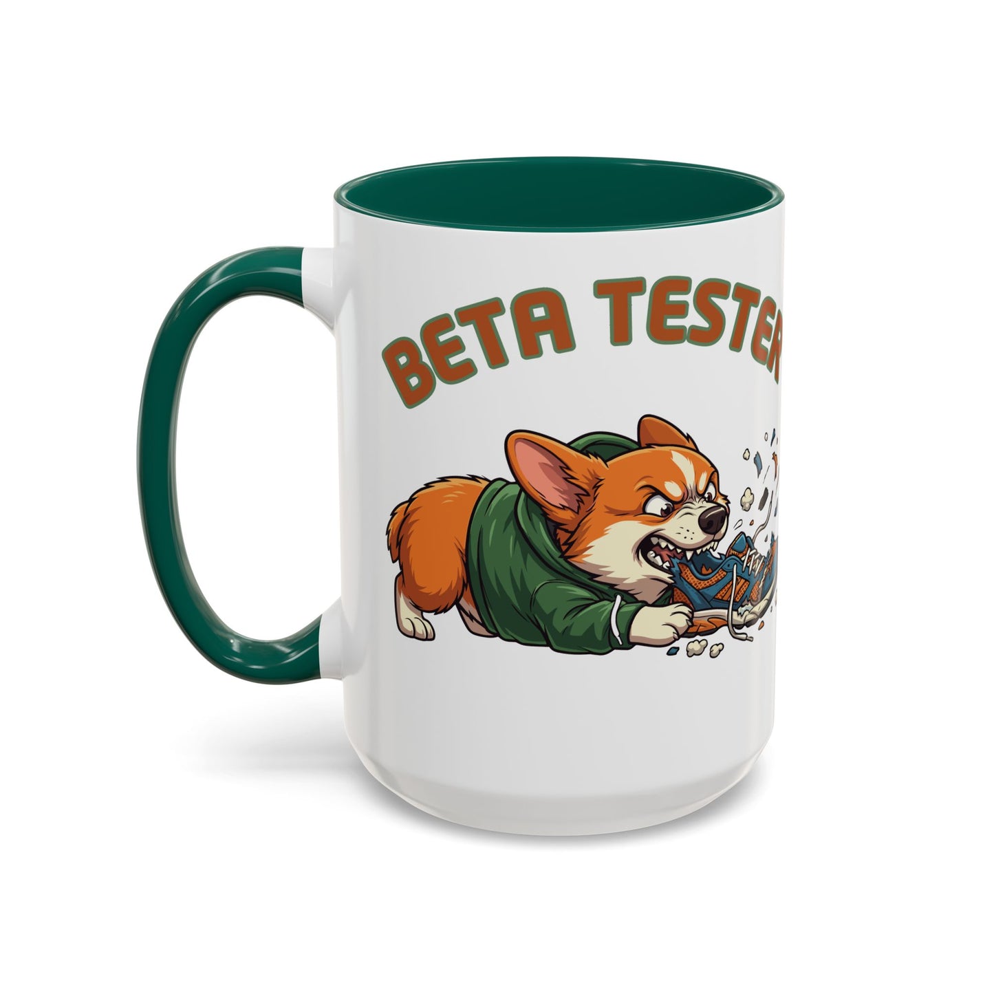 Funny QA Tester Corgi Mug Beta Tester Coffee Cup