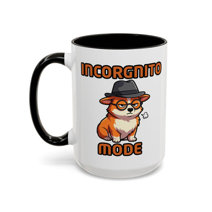 Incorgnito Mode Funny Hacker Corgi Developer Mug