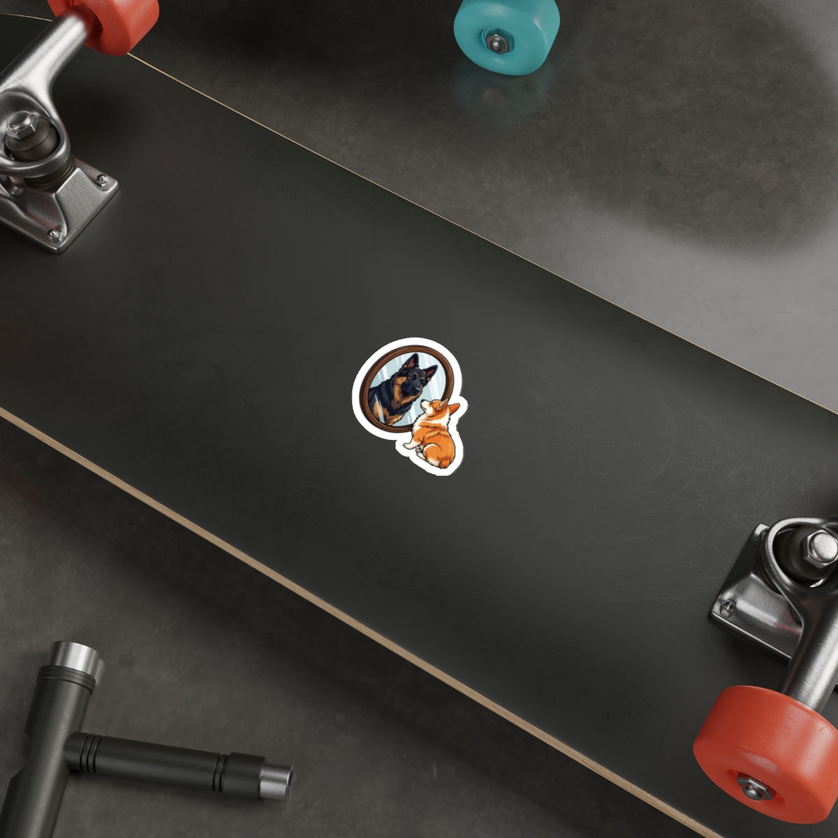 Motivational Corgi Funny Coworker Office Laptop Tech Sticker