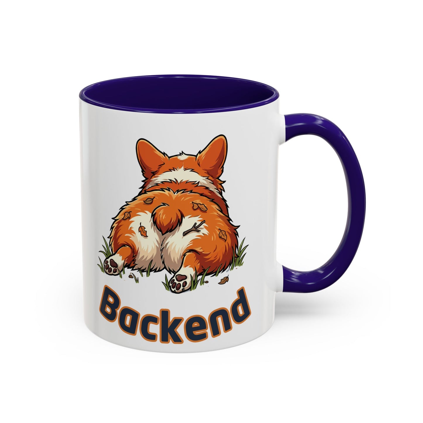 Frontend Backend Funny Developer Tech Office Corgi Mug