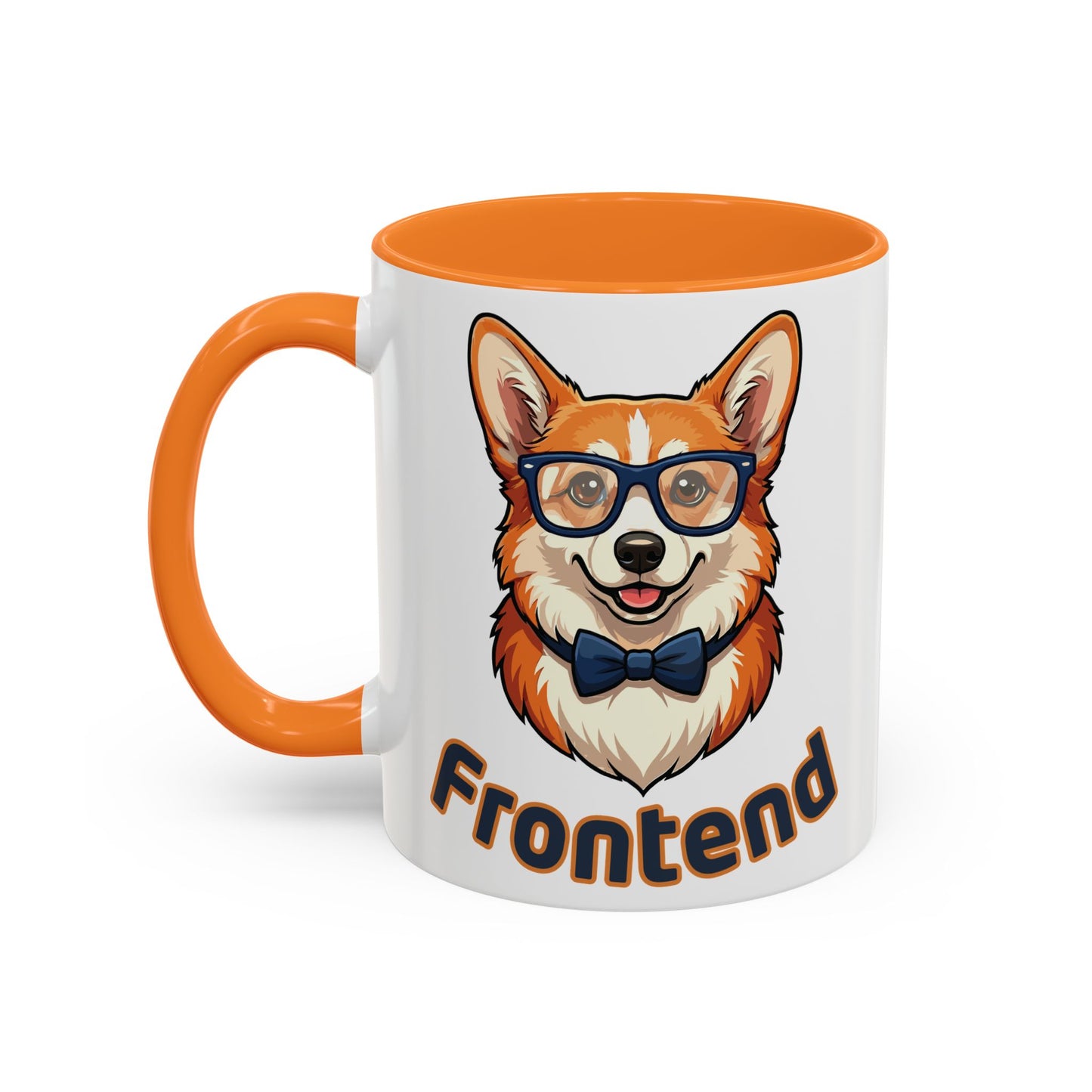 Frontend Backend Funny Developer Tech Office Corgi Mug