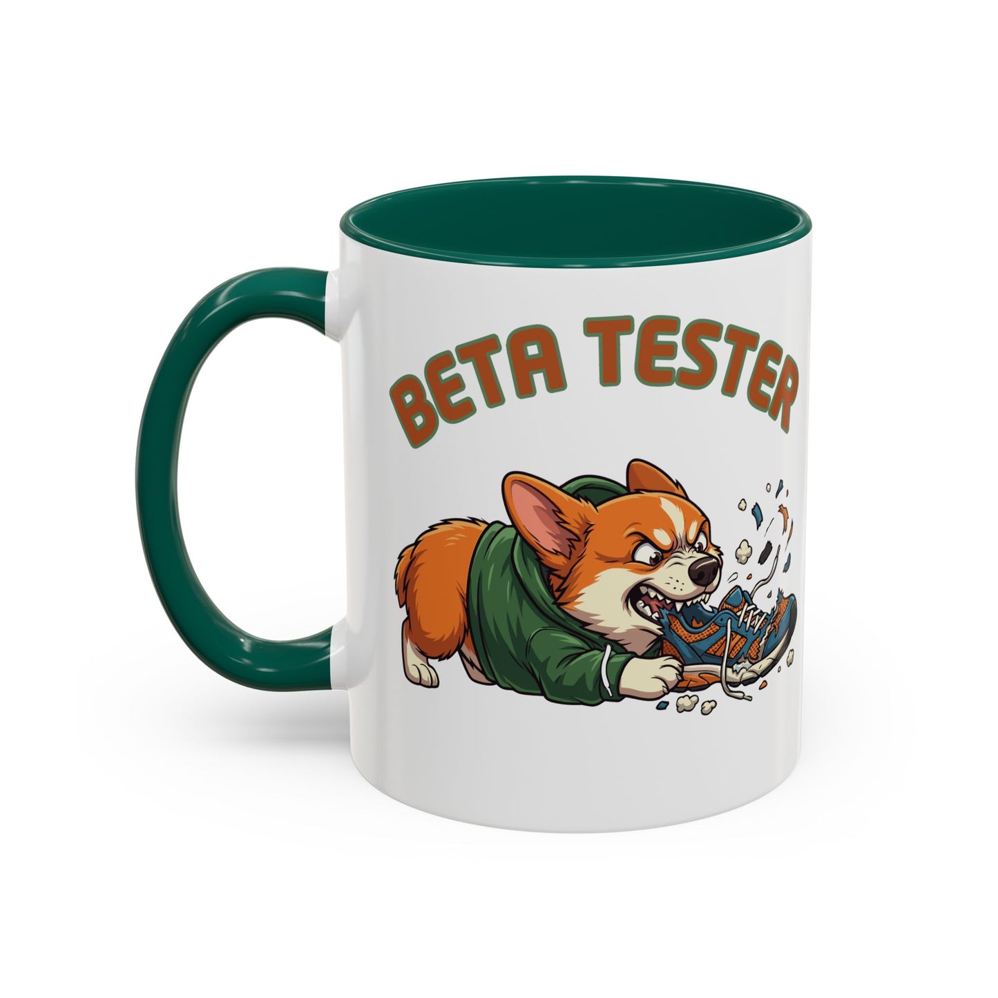 Funny QA Tester Corgi Mug Beta Tester Coffee Cup