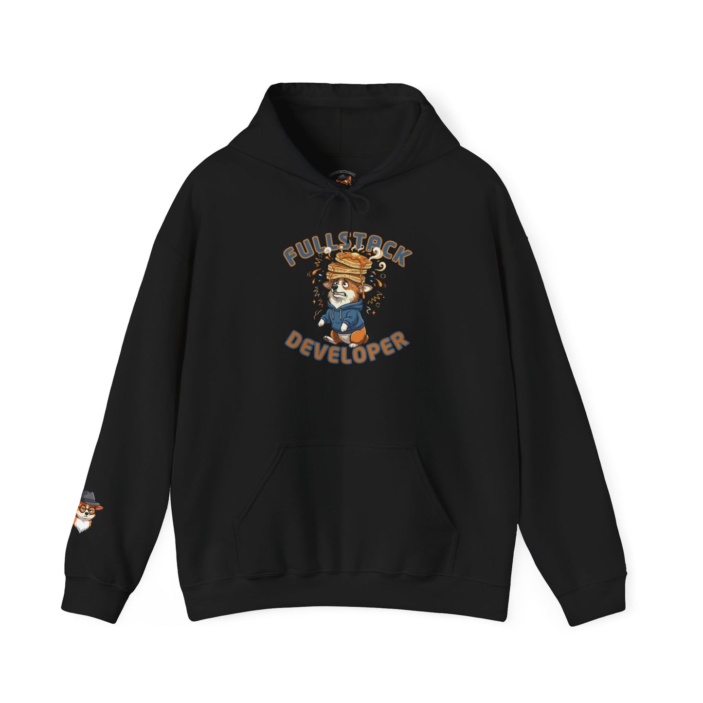 Full Stack Developer Funny Programmer Corgi Hoodie