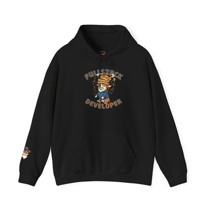 Full Stack Developer Funny Programmer Corgi Hoodie