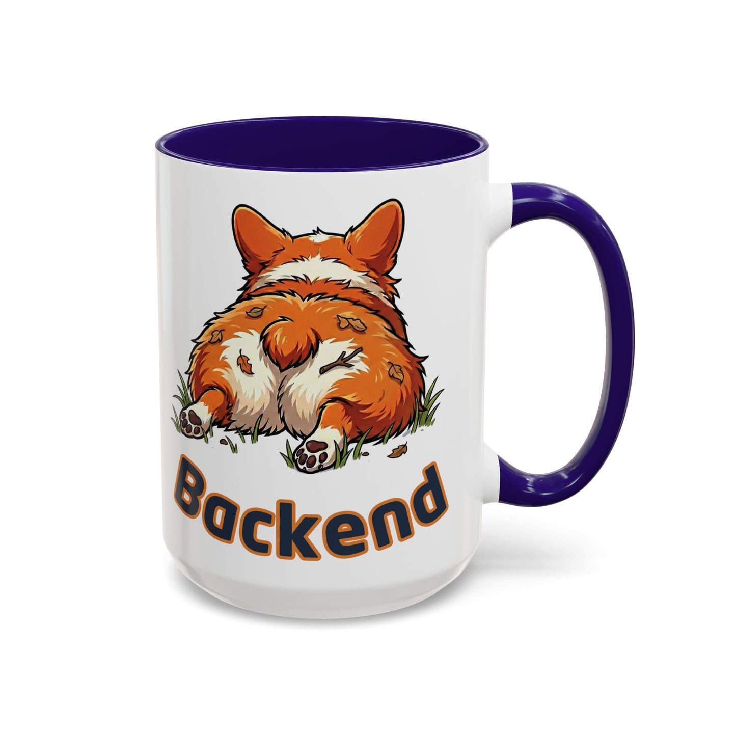 Frontend Backend Funny Developer Tech Office Corgi Mug