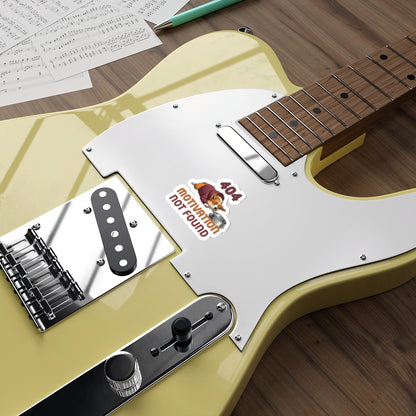 404 Motivation Not Found Funny Tech Corgi Sticker