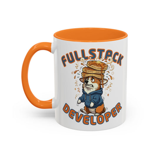 Full Stack Developer Funny Programmer Gift Corgi Mug