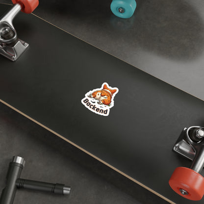 Backend Developer Funny Database Tech Corgi Laptop Sticker