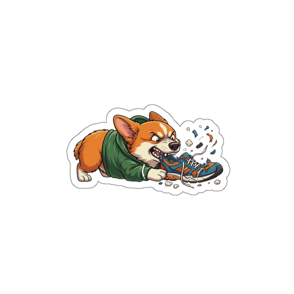 Funny Beta Tester Corgi Developer Laptop Sticker