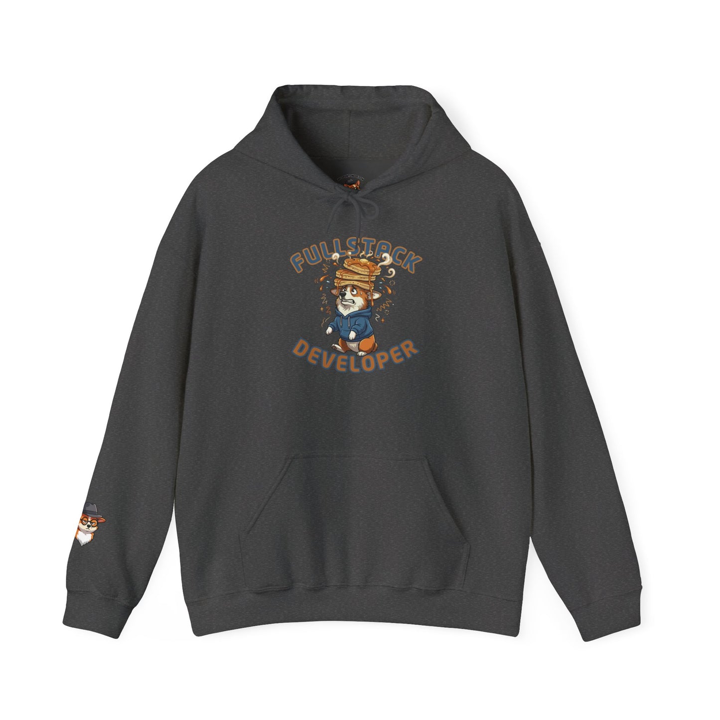 Full Stack Developer Funny Programmer Corgi Hoodie