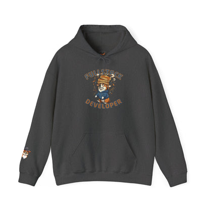 Full Stack Developer Funny Programmer Corgi Hoodie
