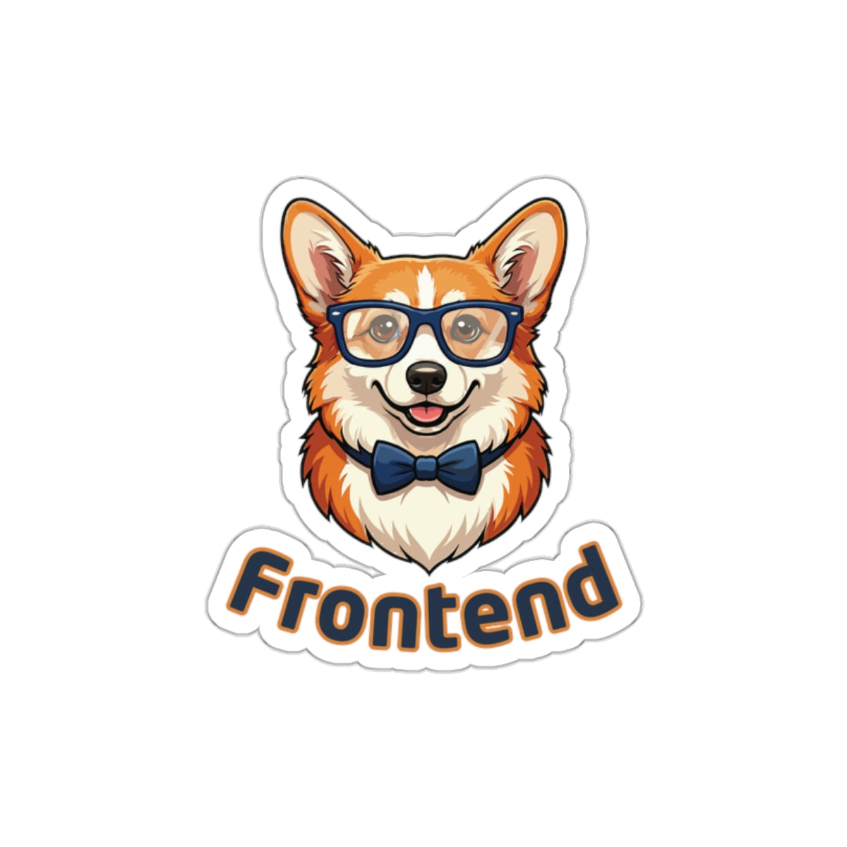 Frontend Developer UI UX Designer Tech Corgi Sticker