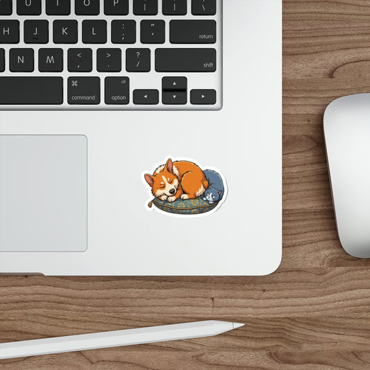 Funny Clingy Dog Pet Humor Water Bottle Sticker