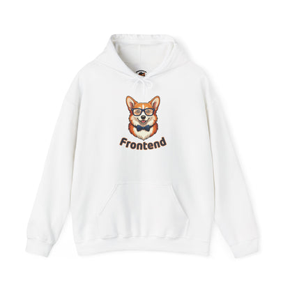Frontend Backend Funny Developer Tech Corgi Hoodie