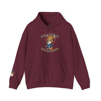 Full Stack Developer Funny Programmer Corgi Hoodie