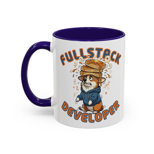 Full Stack Developer Funny Programmer Gift Corgi Mug