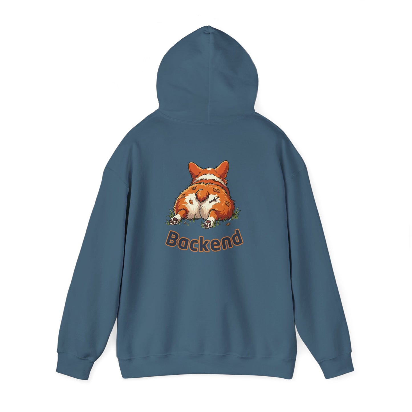 Frontend Backend Funny Developer Tech Corgi Hoodie