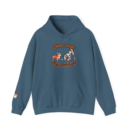 Short Legs Big Attitude Funny Corporate Corgi Hoodie