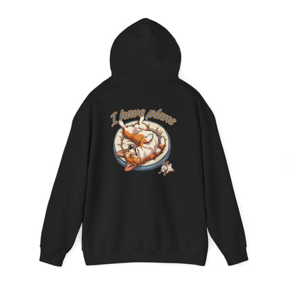 I Have Plans Funny Introvert Dog Mom Hoodie