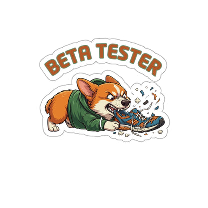 Beta Tester QA Engineer Funny Programmer Corgi Sticker