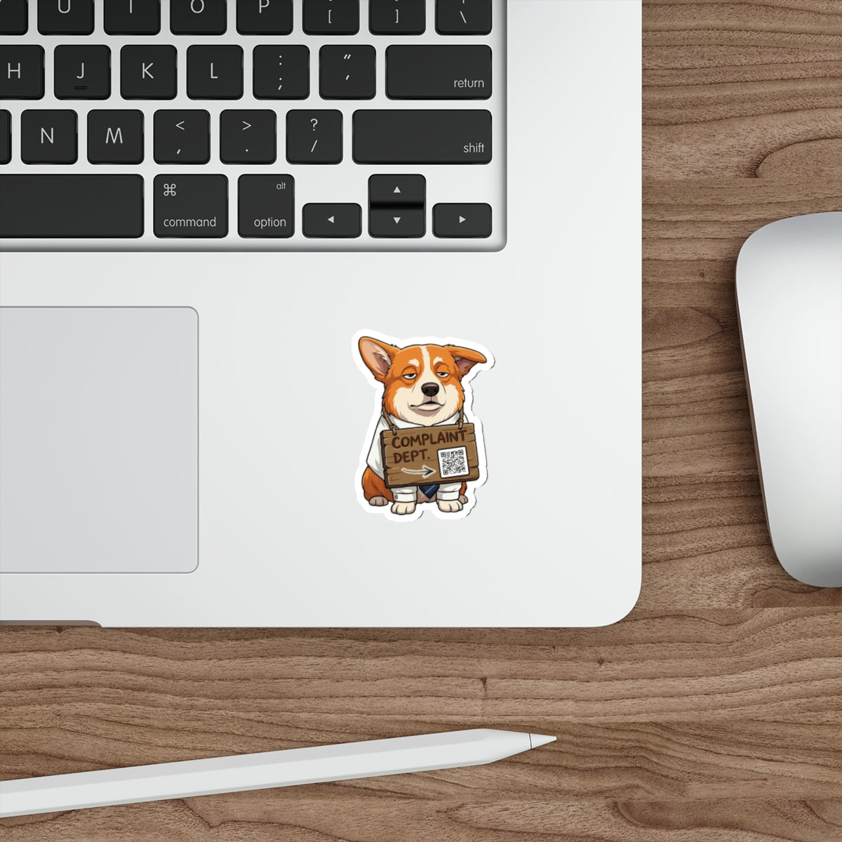 Funny Complaint Dept Corgi Coworker Office Sticker