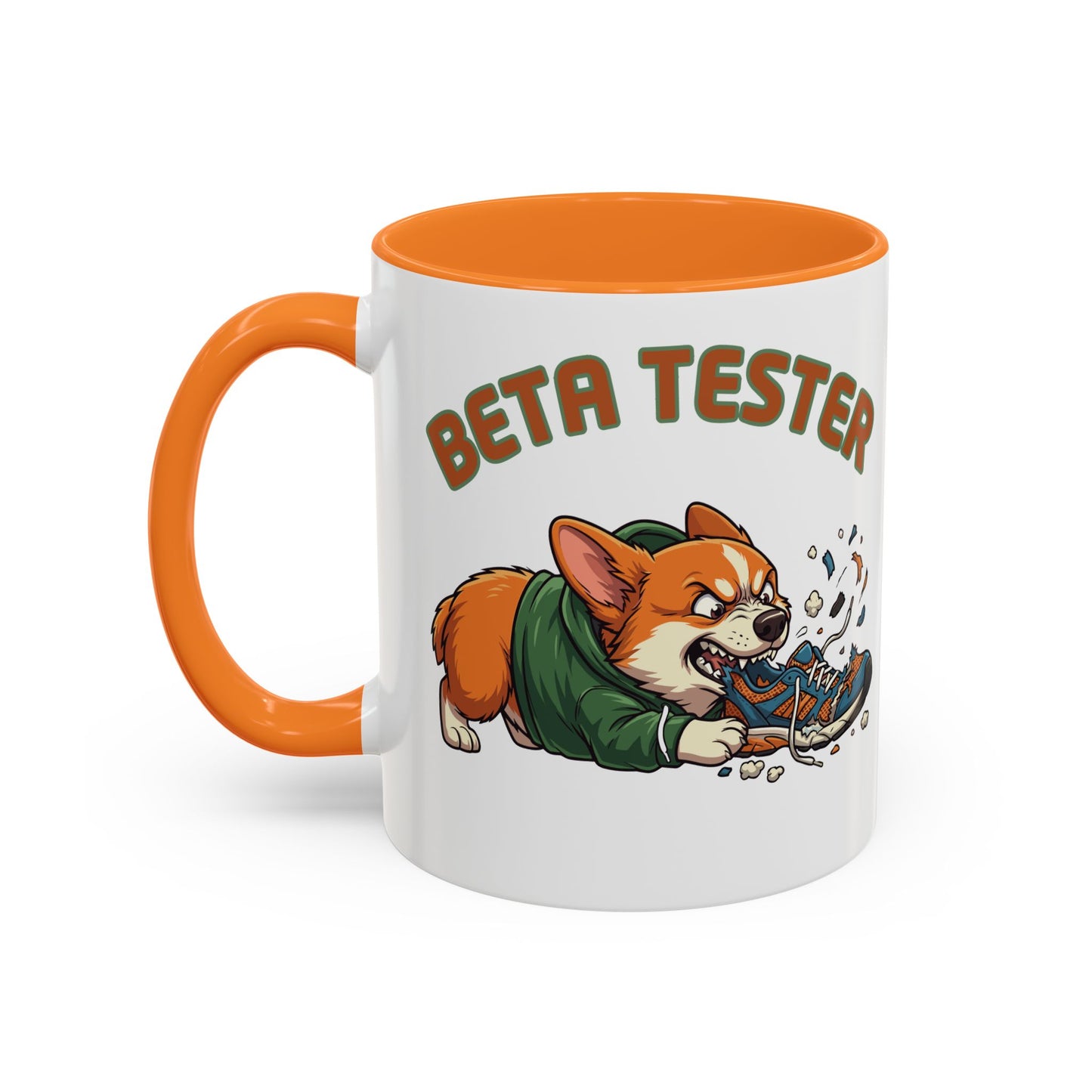 Funny QA Tester Corgi Mug Beta Tester Coffee Cup