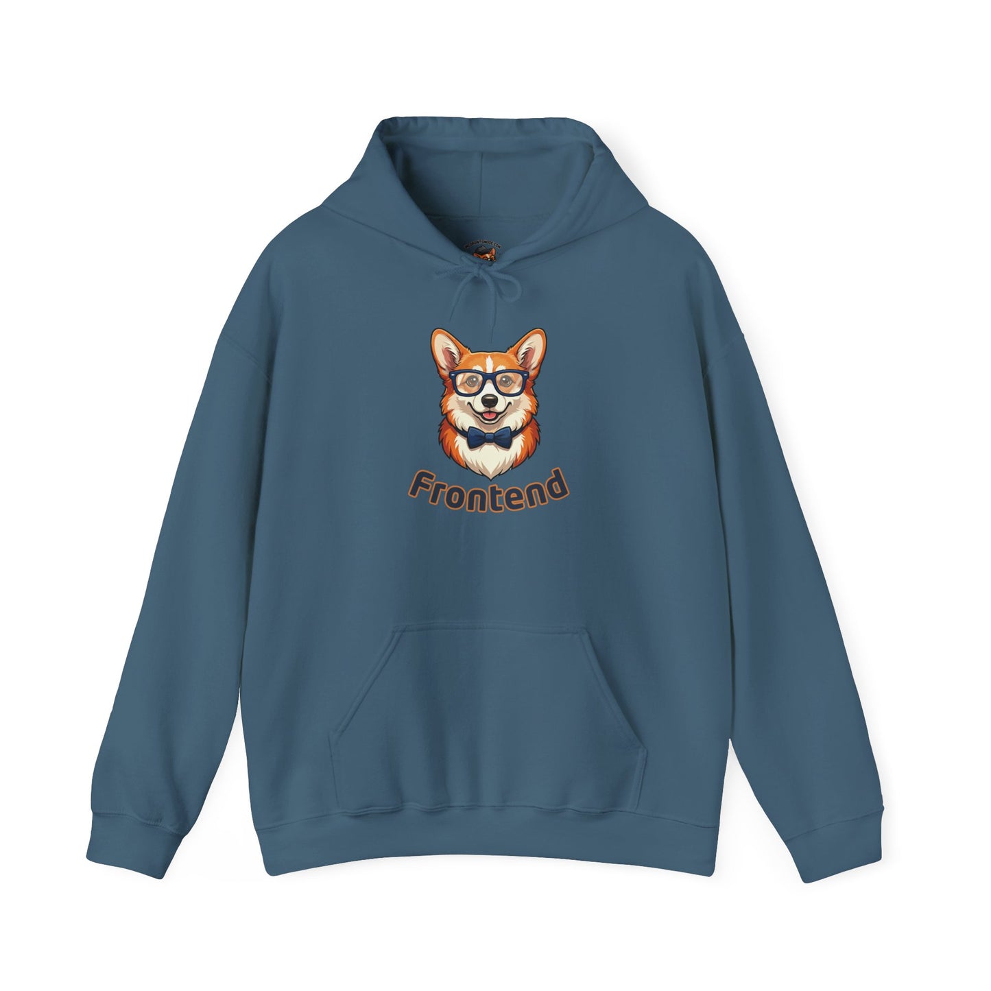 Frontend Backend Funny Developer Tech Corgi Hoodie