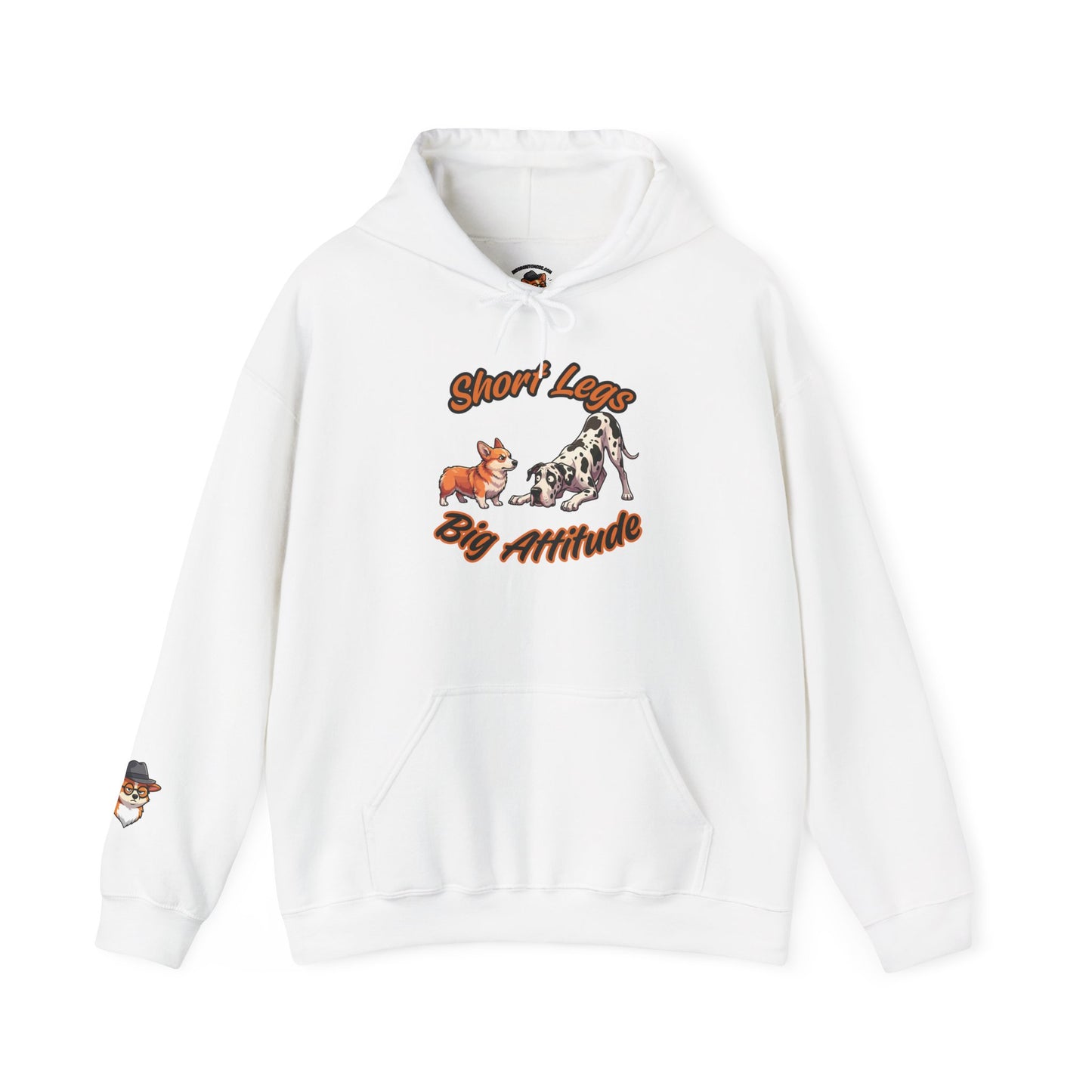 Short Legs Big Attitude Funny Corporate Corgi Hoodie
