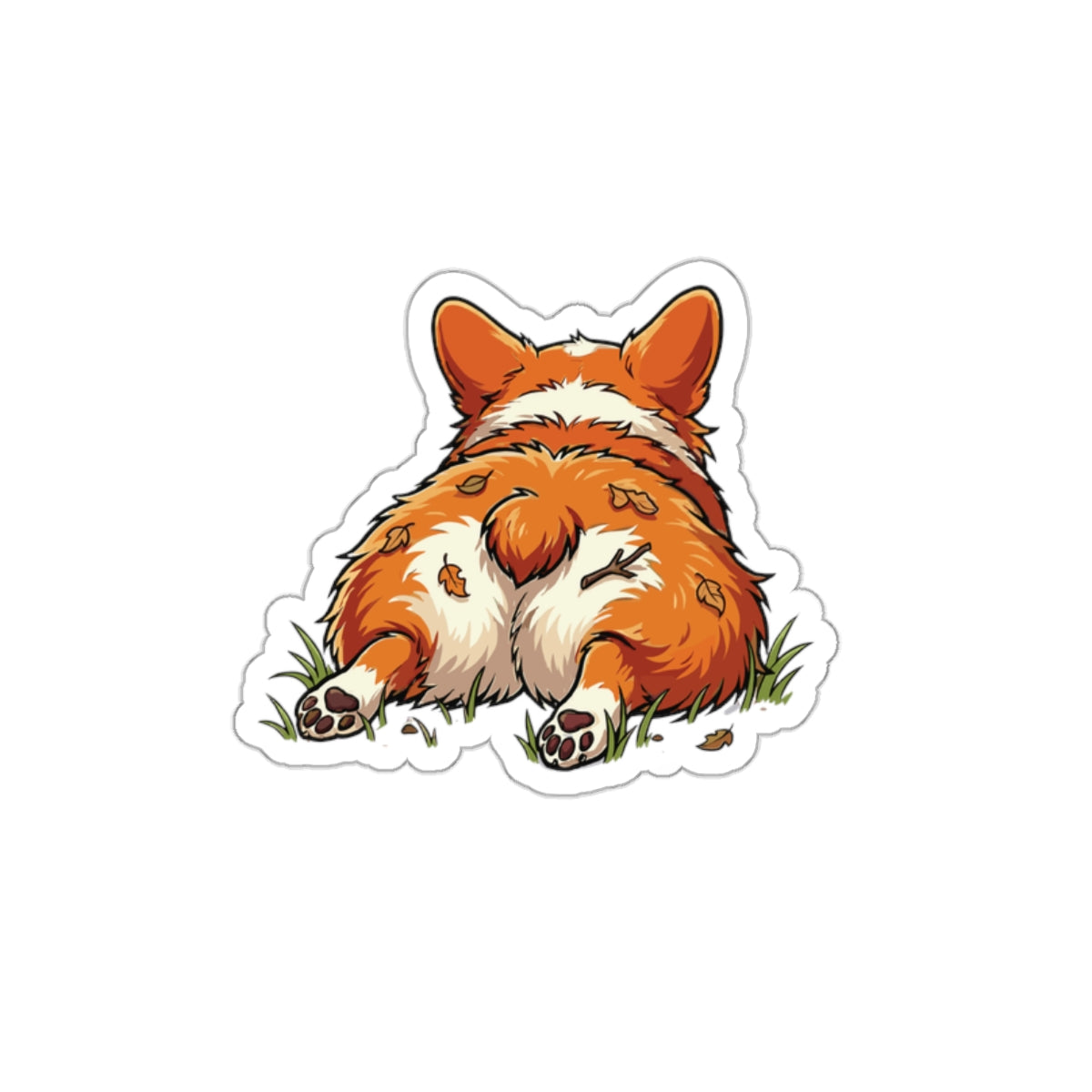 Funny Corgi Butt Backend Developer Programmer Tech Sticker
