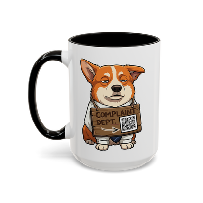 IT Complaint Dept Funny Tech Support Corgi Mug