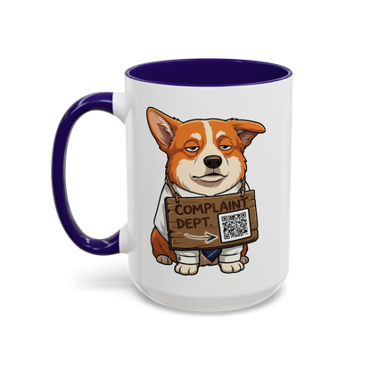 IT Complaint Dept Funny Tech Support Corgi Mug