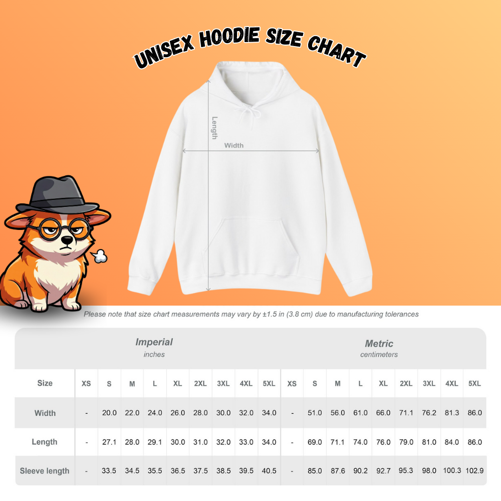 My Camera Is Broken Funny WFH Corgi Hoodie